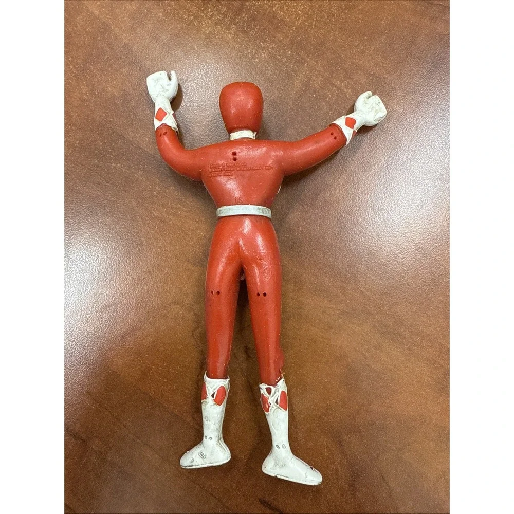 Vintage Power Rangers Red Bendi Bendy Bend Em Action Figure Toy 1994